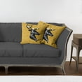 thumbnail image 7 of Ambesonne Saying Throw Pillow Cover 2 Pack, Silhouette of Deer, 16", Earth Yellow Black White, 7 of 7