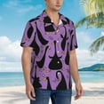 thumbnail image 5 of Goofa Funny Goose Hawaiian Shirt for Men, Unisex Summer Beach Casual Short Sleeve Button Down Shirts,Aloha Tropical Floral print shirt-Small, 5 of 9