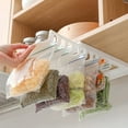 thumbnail image 6 of Refrigerator Ziplock Bag Storage Organizer Rack with Slide Rail for Hanging or Adhesive Mounting, Large Capacity Food Freshness Solution to Maximize Kitchen Space(Multicolor),Ccwuwei, 6 of 9