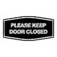 thumbnail image 3 of Signs ByLITA Fancy Please Keep Door Closed Sign - Security and Safety | Durable Material | Easy to Install (Black/Silver) - Large 1 Pack, 3 of 4