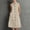 Beige, variant on Button up Dress for Women House Dresses for Women with Pockets Solid Color Sleeveless V Neck 2026 Summer Full Length Dress for Night Out and Club