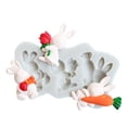 thumbnail image 3 of 3D Rabbit Shape Cake Mould Easter Fondant Soft Non Stick Mold Cake Cookies Chocolate Decoration, 3 of 6