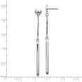 thumbnail image 3 of White Sterling Silver Earring Drop & Dangle Women'S 56 mm 1.75, 3 of 3