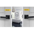 thumbnail image 5 of Levier de Porte Style Droit à Clé comme Fonction d'Entrée Poignée de Porte Extérieur Intérieur Serrure d'Entrée avec Clés Poignée de Porte en Nickel Satiné pour Gaucher et Droitier, 5 of 5