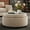 Camel, variant on AFO Round Storage Ottoman with Storage & Reversible Tray, Multi-Functional Footrest, Sturdy & Stylish Small Coffee Table , Beige