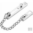 thumbnail image 1 of Chaîne de Porte avec Ressort Antivol en Acier Inoxydable Argenté, 1 of 5
