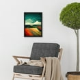thumbnail image 2 of Modern Semi-Abstract Colourful Landscape Artwork Framed Wall Art Print A4, 2 of 4