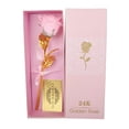 thumbnail image 2 of POINTERTECK Color Gold Rose Flower Purple Window Gift Box New Year‘s Day Gift Gold Foil Rose, 2 of 6