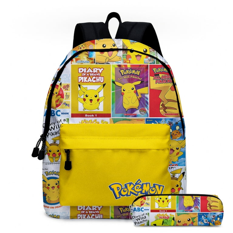 Pokemon Backpack cartoon Backpacks School Backpack Laptop Bag Shoulders Lightweight for Kids Girls Walmart