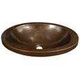 thumbnail image 2 of Native Trails Hibiscus Antique Copper Drop-in Bathroom Sink, 2 of 2