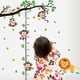 thumbnail image 3 of Pegatinas de pared Árbol con animales Monos Tabla de medición de crecimiento de altura Pegatinas decorativas Jirafa León Decoración de la pared para habitación de niños Bebé Guardería Li, 3 of 5