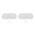 thumbnail image 1 of Baohd Machine Washable Castor Oil Pack Wrap for Easy Cleaning and Reuse White 33 x 11cm 2Set, 1 of 6