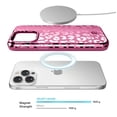 thumbnail image 4 of Velvet Caviar Compatible MagSafe Leopard Cheetah Print Case iPhone 15 Pro Max Metallic Pink Ruby, 4 of 6