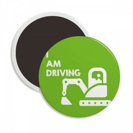

Driving Transportation Art Deco Fashion Round Ceracs Fridge Magnet Keepsake Decoration
