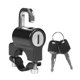 thumbnail image 1 of Universal Motorcycle Helmet Lock Anti-theft Helmet Safety Lock Metal 22mm-26mm Black With 2 Keys, 1 of 4