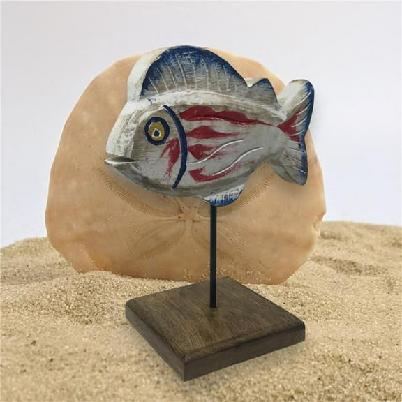 Metrotex Designs 12205 Gertie Grouper on a Stand Fish Sculpture