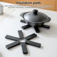 thumbnail image 2 of kurtrusly Foldable Heat-resistant Placemat Detachable Mat Insulation Pad Pot Table Coasters Kitchen Household Dining Room, 2 of 6