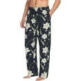 thumbnail image 6 of Naloa Lilies Flowers Pajama Pants Men, PJ Bottoms, Sleep & Lounge Pants-Large, 6 of 6