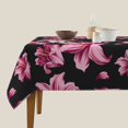 thumbnail image 3 of Wukai Lilies Flowers Waterproof Tablecloth for Kitchen Dining, Fits Square Tables for 2-4 Seats -60"x60", 3 of 7