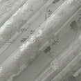 thumbnail image 3 of No. 918 Quinn Floral Lace Sheer Rod Pocket Curtain Panel, Dove Gray, 58x84, 3 of 5
