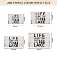 thumbnail image 4 of Life Is Better at The Lake Door Mat Indoor Outdoor,Rustic Black Artistic Aesthetics Non Slip Welcome Mat with Rubber Backing,Absorbent Fabric Front Door Mats Entryway Rug for Home Entrance 16"x24", 4 of 8