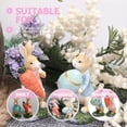 thumbnail image 2 of BESTYASH Rabbit Decoration Resin Bunny Ornament Blue 1Pack For Colleagues, 2 of 8