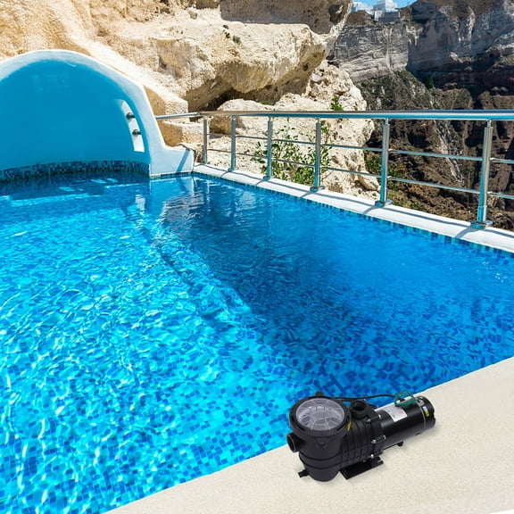 HBP1500Ⅱ Dual Voltage 1500W Pool Pump, 2HP Pure Copper Motor, 430L/min Flow, 17m Lift, 115/230V, Modern Design