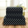 thumbnail image 2 of Elegant Comfort Delilah Polkadot 6-Piece Set, Cozy, Fade & Wrinkle Resistant, 1500 Thread Count Deep Pocket Fitted Sheet Featuring Smart Pockets, Polkadot Sheet Set, Full, Black, 2 of 5