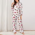 thumbnail image 2 of Naloa Birthday Cake Pajamas for Women Set, Womens Pajama Sets, Lounge Sets for Women, 2pjs for Women-Small, 2 of 7
