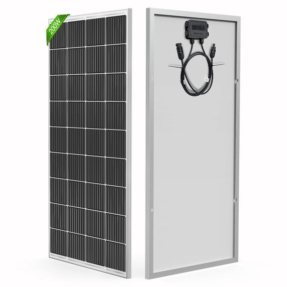 WERCHTAY 200W Monocrystalline Solar Panel for RV, Camping, Boat