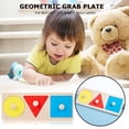 thumbnail image 4 of Tablero de agarre de mano geométrico 3D rompecabezas de madera para niños juguetes educativos para edades tempranas Sywqhk libre de BPA, 4 of 9