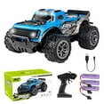thumbnail image 1 of 1:20 Scale Blue Pickup RC High-Speed Off-Road Drift Racing Car with 3 Rechargeable Lithium Batteries, 18km/h Speed, 2.4G Remote Control (40m Range), Rear-Wheel Drive, Proportional Throttle & Multiple, 1 of 6