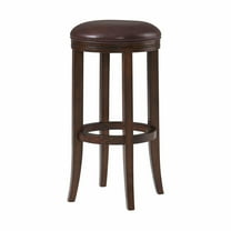 Alaterre Furniture Natick Backless Bar Height Wood Stool, Distressed Walnut
