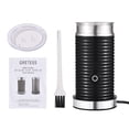 thumbnail image 2 of Graflsoa 550W High-Power Compact Milk Frother with 240ml Heating Capacity, 120ml Frothing, Stainless Steel & ABS, 120V, Black, US/EU Plug Option, 2 of 7