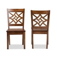 thumbnail image 3 of Baxton Studio Nicolette Oak Wood Dining Chair in Walnut Brown (Set of 2), 3 of 6