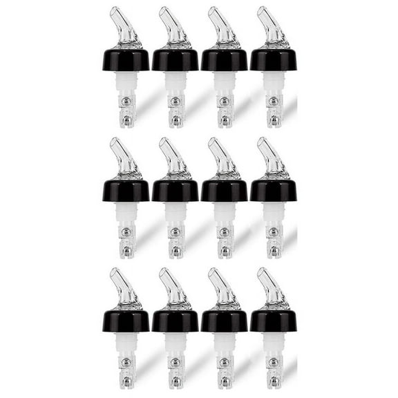 12 Pcs 1Oz Automatic Measured Bottle Pourer - Spirit Measure Pourer Drinks Wine Cocktail Dispenser Home Bar Tools