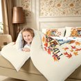thumbnail image 5 of Erosebridal Fall Scarecrow Pumpkin Queen Bedding 7pcs,Happy Harvest Bedding Comforter Set Queen,Cream,Reversible, 5 of 6