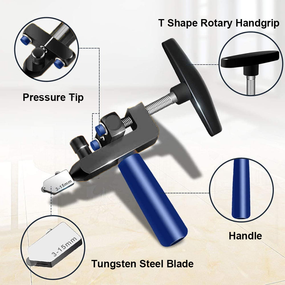 Glass Tile Opener High Quality Hand-Held Large Wheel Ceramic Tile Glass  Cutter Multi-function Roller Cutter 3-19MM One Piece LK