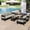 Light Gray, variant on American Traditional Style - Strong Iron Frames and Plastic Wood Surface - Lawn and Poolside - Comfortable and Functional Outdoor Furniture