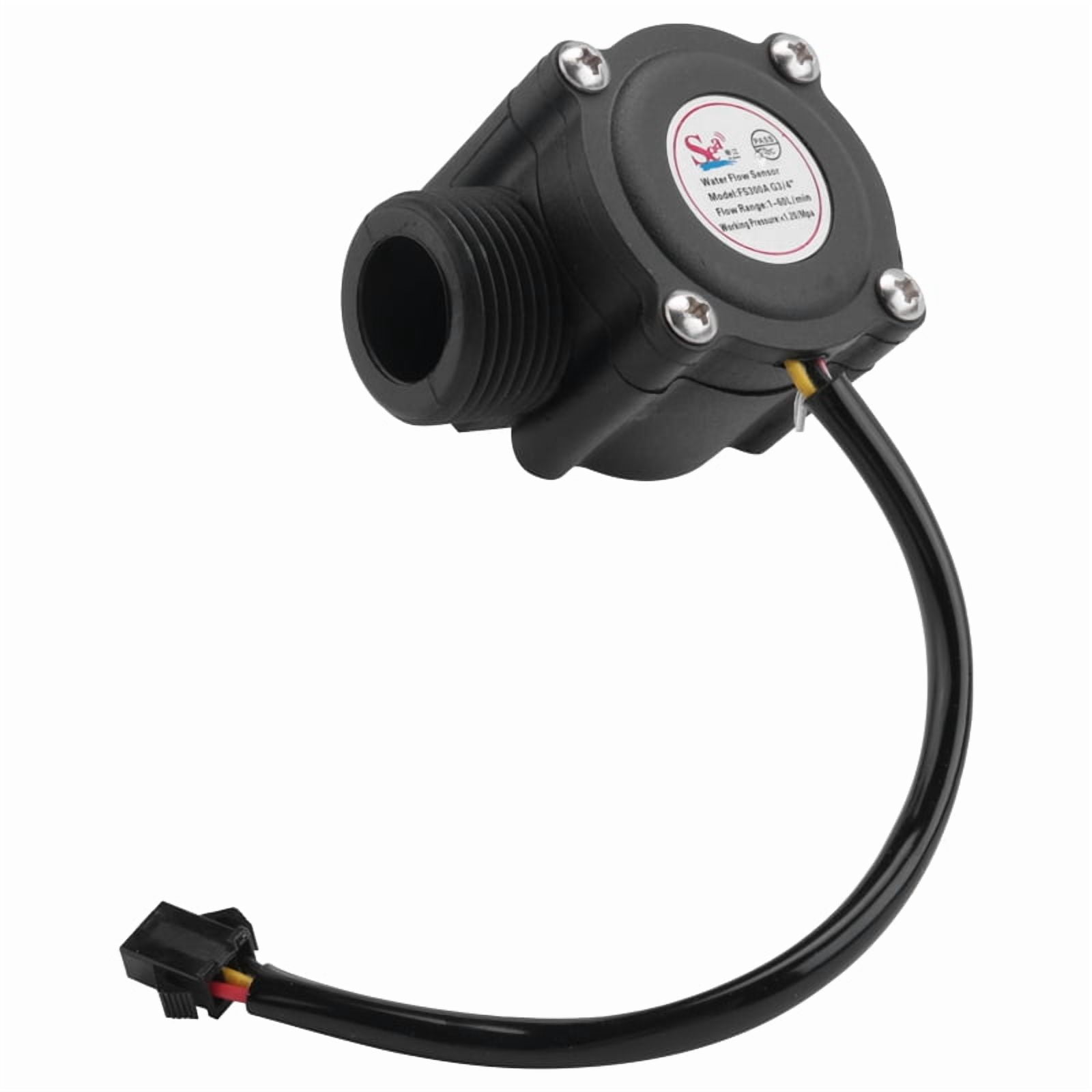 1-60L/Min DC 5-24V Hall Effect Water Sensor Counter Meter FS300A,1 x ...