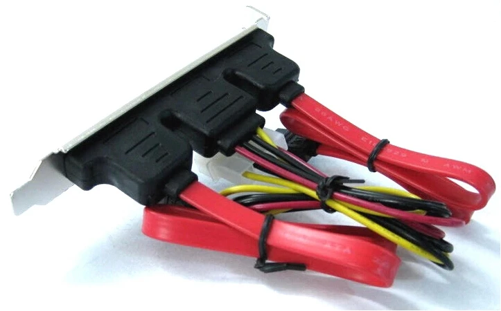 PC DIY SATA to eSATA with 4Pin IDE Molex Power Supply Socket Adapter Converter Card Full-Height Profile For External Hard Drive