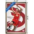 thumbnail image 3 of NBA Atlanta Hawks - Bogdan Bogdanovic 21 Wall Poster, 22.375" x 34", Framed, 3 of 3