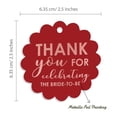 thumbnail image 6 of Inkdotpot Pack Of 50 Thank You Celebrating The Bride To Be Bridal Shower Favor Paper Tags Craft Real Rose Gold Foil Hang Tags, 6 of 6