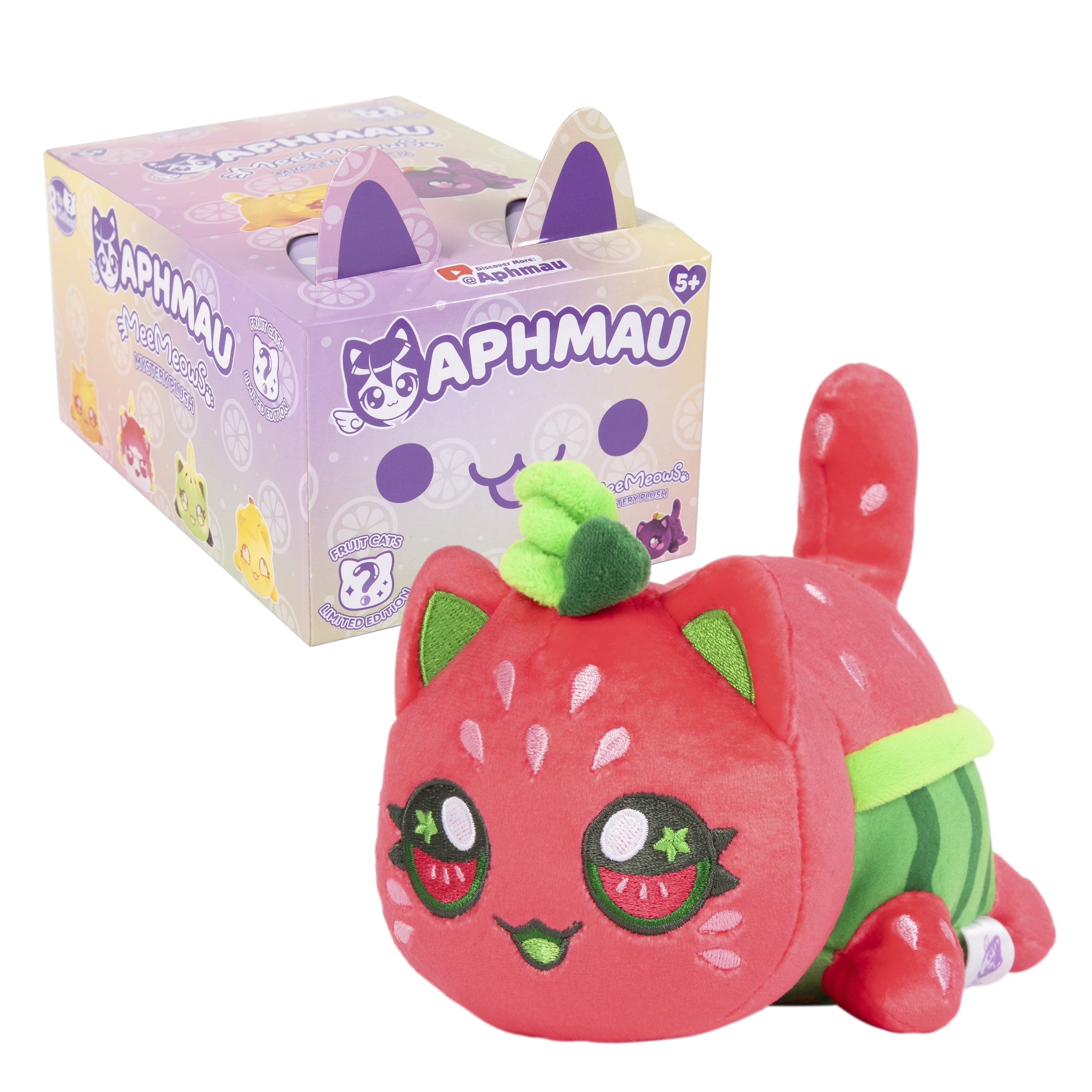 Aphmau 6" Mystery MeeMeow Plush Fruit Toy Ages 5+