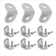 thumbnail image 2 of 100 Soportes en L para Estantes, Soportes de Esquina para Soporte de Ángulo de Madera, Acero Inoxidable con Juego de Soportes con Tornillos, 2 of 5