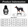 thumbnail image 4 of Disfraz de perro de Halloween con calavera brillante sólida vestido de fiesta de carnaval para mascotas 466, 4 of 5