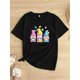 thumbnail image 2 of Plus Size Printed Round Neck Short Sleeve T-Shirt for Women in Western Style for Easter.Father's DayCamisetas de verano para mujer, manga corta, cuello redondo, casual, lindo, con gráficos, camisetas, 2 of 6