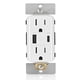 thumbnail image 1 of Leviton T5634-W 60W (20V a 2.5A+ 5V a 2A) Cargador USB de Doble Tipo A/Tipo-C para Entrega de energí, 1 of 16