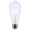 thumbnail image 3 of 6 Watt LED - Reminiscent - Flex Gray Coil Filament - ST19 - Medium Base - 2700K CCT - Clear - 120 Volt - 6-Pack, 3 of 4