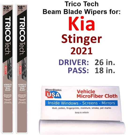 2021 Kia Stinger Beam Blade Wipers (Set of 2)